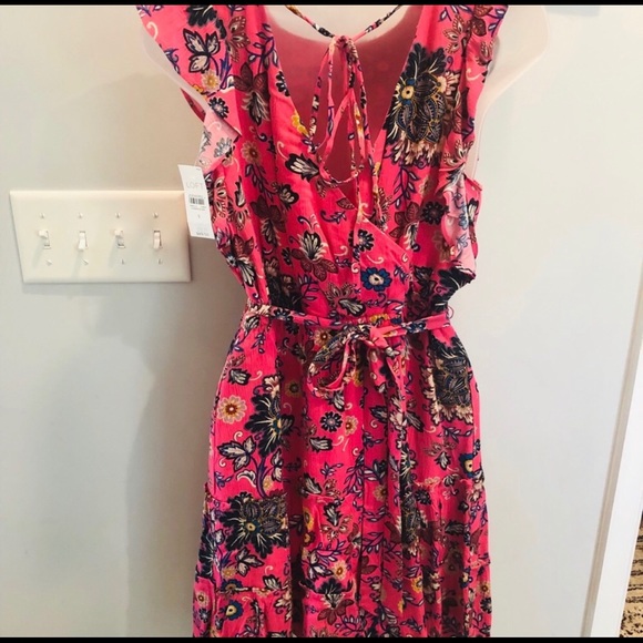 Ann Taylor Loft floral pink dress - Picture 2 of 4